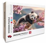 Panda Wooden Jigsaw Puzzles 61x41in, Flower Jigsaw Puzzles 5000 Pieces for Adults with Box, Back Lettering Easy to Distinguish, Educational Challenging Game, Summer Decoration, Beautiful Gifts, 4-9309