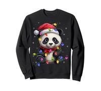 Panda Xmas Lighting Family Santa Panda Christmas Sweatshirt