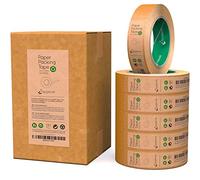Pandabode Paper Packing Tape 24mm x 50m Strong, Sticky, Recyclable Brown Kraft Paper | 1/3/6/12 Eco Essentials for Parcel Packaging, Moving and Multi-use | 50 Metre Rolls (6)