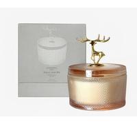 Pandachilla Aroma Candle Aromatherapy Deer Antlers Hammer Pattern Glass Burn time 50h (Osmanthus)
