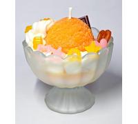 Pandachilla Aroma Candle Ice Cream Style Nature Fragrance Cute Decoration Scented Candle (Fragrant Peach)