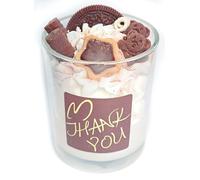 Pandachilla Aroma Candle Soy Wax Cute Decoration Handmade Dessert Cream Flavor Soft Smell Burn time 40h (Bear Biscuit)