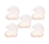 PandaEar 5 Pack Baby Pacifier Cases - Universal Portable Soother Storage Boxes, BPA-Free Protective Dummy Container for Travel & Diaper Bags, Hygienic Nipple Shield Guard for Newborns, Pink