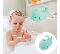PandaEar Baby Bathtub Faucet Cover, Bath Spout Cover, Baby Shower Protector Cover for Kids Toddlers and Baby Bathroom Tub, Whale (Green)