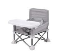PandaEar Baby Booster Seat Highchair Portable Seat Chair| Compact Fold with Straps for Indoor/Outdoor Use| Great for Camping Beach Lawn |Toddlers Kids Boys Girls (Neutral)