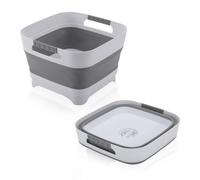 PandaEar Collapsible Baby Bottles Wash Basin, Foldable Wash Tub with Drain Plug for Infant Essentials, Bottles, Breast Pump, Kitchen, Camping, and Travel Use