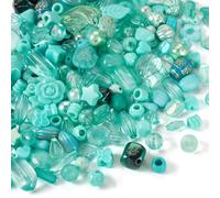 PandaHall 100g Acrylic Beads Teardrop Star Oval Barrel Round Loose Beads Assorted Craft Beads Bulk for Lanyard Keychain Bracelet Jewelry Making