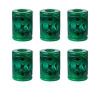 PandaHall 10pcs Large Hole Green Jade Stone Beads 14x10mm Cylindrical Craft Bead for European Charm Bracelet, Hole: 5mm