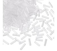 Pandahall 1250pcs/50g Transparent Glass Bugle Beads 6x1.8mm Clear Tube Loose Glass Seed Spacer Bead for Jewelry Making (Clear)