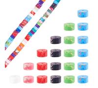 PandaHall 2 Strands Imperial Jasper Gemstone Beads 6mm Disc Heishi Bead Gem Loose Stone Beads for Jewelry Making DIY Bracelet Necklace Earring Crafts