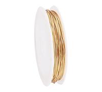 PandaHall 20 Gauge Gold Plated Copper Jewellery Wire, 32.8 FT /10.9 Yards, 0.8mm, Tarnish Resistant, Perfect for DIY Crafts, Jewellery Making, Wrapping, Sculpting