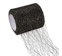 Pandahall 20 Yards Spider Web Lace Net 3 Inches Black Mesh Ribbon Roll Big Hole Tulle for DIY Craft Flower Gift Packaging Skirt Making Door Curtain Background