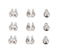 PandaHall 200pcs 316 Stainless Steel Bead Tips Knot Cover 6x4mm Metal Open Clamshell Fold-Over Bead Tips Mini Calotte Ends Caps for DIY Jewelry Making, Stainless Steel Color