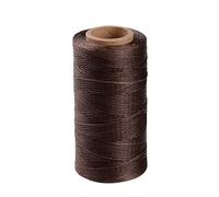 Pandahall 260 Meters/Roll 1mm Flat Waxed Polyester Cord Thread DIY Craft Sewing Beading Cord String (SaddleBrown)