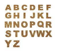 Pandahall 26pcs Rhinestone Iron on Letter Patches Sew on Alphabet Self-Adhesive Stickers Crystal A-Z Letter Badge Decorate Repair Patches for Hats Shirts Shoes Jeans Bags Gold