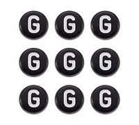 PandaHall 370pcs Flat Round Acrylic Letter Beads 7mm Letter G Spacer Loose Beads for Jewelry Beading Making Art Craft Weaving DIY Bracelets