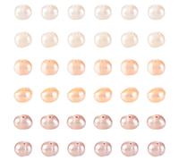 PandaHall 45pcs Natural Cultured Freshwater Pearl Beads Potato Shape Nuggests Pearls for Summer Wedding Bracelet Necklace Earring Jewellery Making