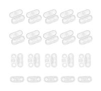 PandaHall 60pcs Clear Plastic Chain Connector Replacement Vertical Roman Roller Blind Ball Chain Cord Connector Clips for Beaded Chain for #10 or #6 Roller Shades and Vertical Blinds
