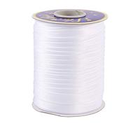 PandaHall 73 Yards White Bias Tape 5/8 Inch Double Fold Bias Binding Tape Single Face Satin Ribbon for Sewing Seaming Binding Hemming Piping Quilting Crafting