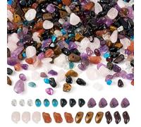 PandaHall 90g Natural Mixed Gemstone Beads Irregular Crystal Chips Beads Nuggest Tumbled Stones for Bracelet Necklace Earring Jewellery Making DIY Crafts