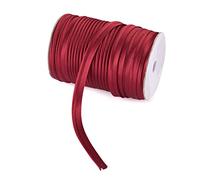 Pandahall Polyester Fiber Piping Trim 3/8 inch 109 Yards Single Fold Bias Tape Maxi Piping for Sewing Trimming Upholstery Dark Red