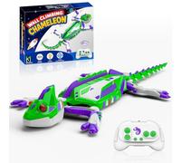 PandaHome Wall Climbing Gecko, Remote Control Lizard with LED Eyes for Kids
