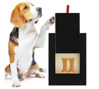 PandaHug Dog Nail Scratch Board File, Multifunctional Wooden Scratching Boards with Built-in Snack Box, Sturdy Sandpaper Puppy Nail Grinding Pad Dog Nail File Toy for Sensitive Dog Puppy Cat