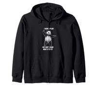 PandaI Have Plan Don't Know it Yet ADHD Funny Zip Hoodie