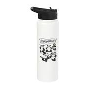 Pandamonium Funny Bear Panda Stainless Steel Insulated Water Bottle
