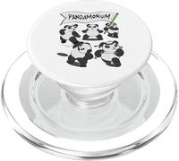 Pandamonium - Funny panda bear PopSockets PopGrip for MagSafe