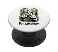 Pandamonium Panda Fun Bamboo Family PopSockets Adhesive PopGrip