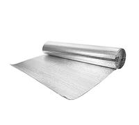 Pandamoto Double Foil Single Bubble Wrap Aluminum Insulation Roll Floor Loft Wall (1.2x10m)