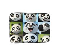 Pandarray Print Laptop Sleeve 15 inch, Oxford Case | Splash-Resistant Oxford W/ Foam Padding. Fits 15 Inch Laptop. Slim For Backpack Pandarray Print