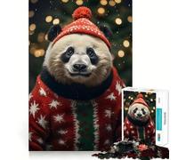 Pandas Cozy Christmas 1000 Piece Jigsaw Puzzles for Adults Jigsaw Brain Play Relax Mind Sharp Edge Premium Gift (38x52cm)