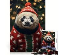 Pandas Cozy Christmas 1000 Piece Jigsaw Puzzles for Adults Jigsaw Brain Play Relax Mind Sharp Edge Premium Gift (38x52cm)