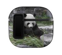Pandas Eat Bamboo Cover Compatible with AirPods 4