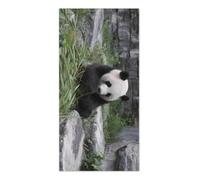 Pandas Eat Bamboo Microfiber Beach Towel 35x73cm