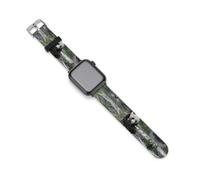 Pandas Eat Bamboo Silicone Watch Bands Compatible with IWatch Soft Wristbands Classic Replacement Strap