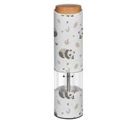 Pandas Leaves White Electric Pepper Grinder Salt Grinder Mill