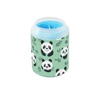 Pandas Mint Green Seamless Portable Pet Foot Cleaner Silicone Brush Soft Essential For All Pets Owners Suitable for Small, Medium, Large Breed Dogs
