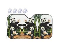 Pandas of Father and Son It is a car Windshield Sun Visor, which Does not take up Too Much Space and Protects The Environment Inside The car.