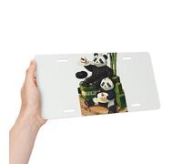 pandas of Father and son License Plate 6" x 12".Novelty License Plate,Printed 6x12 Aluminium Car Signdecorate