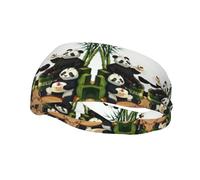 pandas of Father and son Moisture Wicking Workout Headband, Sweatband Headbands for Running,Cycling,Football,Yoga,Hairband for Women and Men