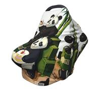 pandas of Father and son Versatile full-print Stroller Chair Cover/Nursing Cover, specially designed for your baby