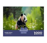 Pandas on The Grassland Jigsaw Puzzles for Adults Kids Interesting Puzzles 1000 Piece Impossible Puzzle for Adults Gifts 70x50cm/1000pcs
