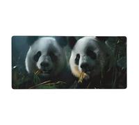 Pandas Print Gaming Mouse Pad XXL Mousepad Keyboard and Mouse-Pads Desk Mat Office,35.5in X 16 in