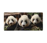 Pandas Print Gaming Mouse Pad XXL Mousepad Keyboard and Mouse-Pads Desk Mat Office,35.5in X 16 in