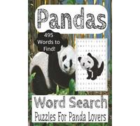 Pandas Word Search Puzzle: Word Search book about Pandas, Panda Bears, Panda Animal with easy to ready print |6x9 Inches, 110, Pages| 50+ Puzzles... ... Gifts for Panda Lovers and Free Time