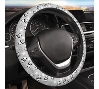 PandasBetween Clouds and Stars Elastic Steering Wheel Cover Car Accessories Non-Slip, Breathable and Sweat-Absorbent Fits 15 Inch Car Steering Wheel for Both Men and Women