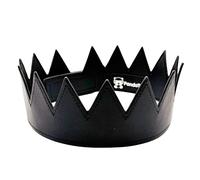 PandaTak Party Leather Crown For Men and Women - Comfortable Lightweight Adjustable Velcro Crown with Spikes, Black Leather, Taglia unica